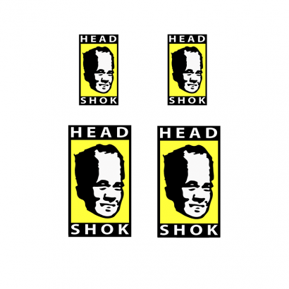 Pegatinas logo bici Head Shox