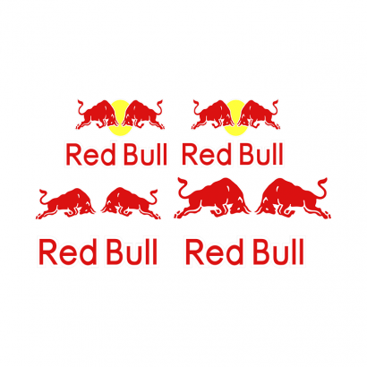 Pegatinas logo bici Red Bull