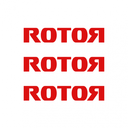 Pegatinas logo bici Rotor